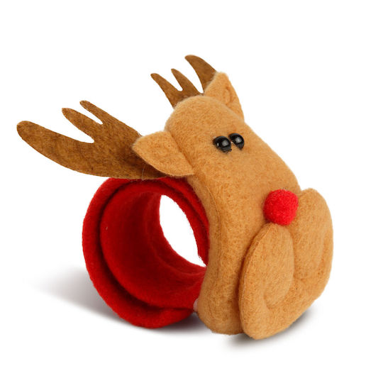 Christmas Bracelet Bun Accessory 21x8 Cm Reindeer Design Flexible Band