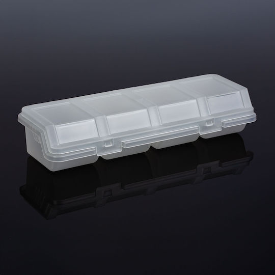 Alista Home Organizator pentru compartimente de scule cu 4 poziții transparent 31.5x11x7cm