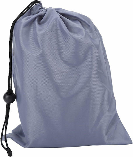 Aufblasbares Reisekopfkissen Samt mit Etui Beige