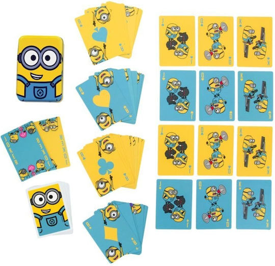 Paladone Minions Playing Cards Μεταλλικό Κουτί 52 Κάρτες & 2 Jokers Pp12682mn