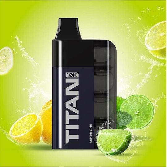 Titan Titan Einweg-E-Zigarette 10000 Einweg-E-Zigaretten Lemon Lime 2ml 20mg Schwarz
