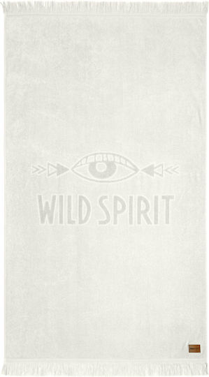 Nima Jacquard Beach Towel Beige 160x90cm