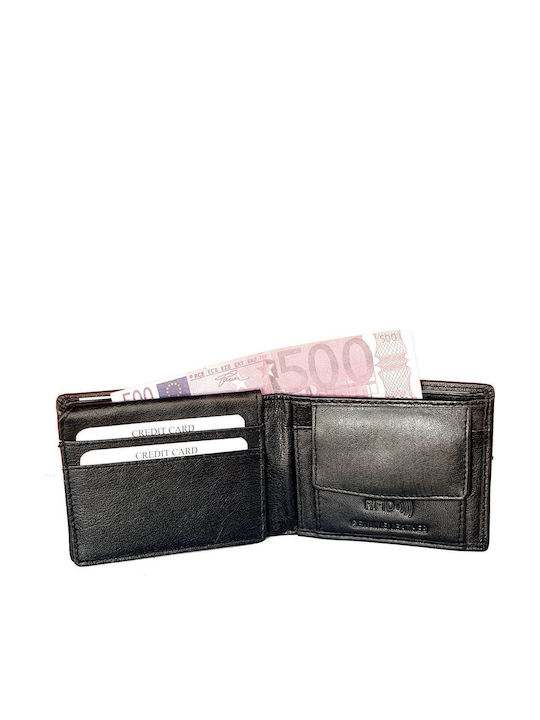 Leather Men's Wallet With RFID Black