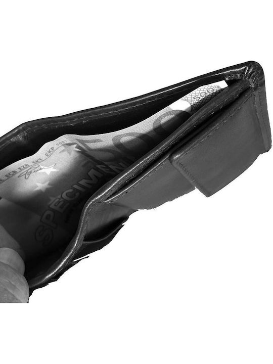 Leather Men's Wallet With RFID Black