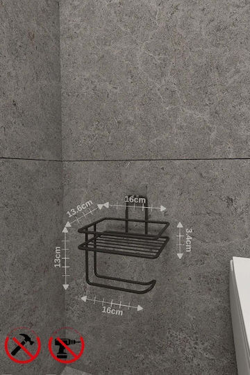 SteweHome Black Metallic Paper Holder