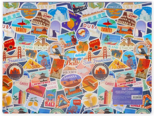 Φάκελος Κουμπί Α4 Fold & Order Travel Stickers Pfb0003 Legami