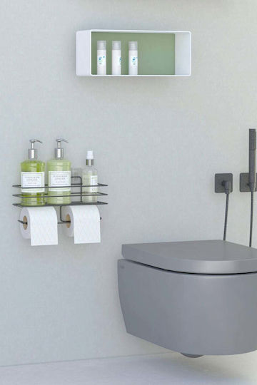 SteweHome Black Metallic Paper Holder