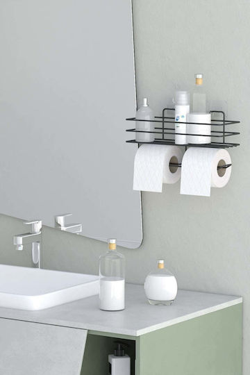 SteweHome Black Metallic Paper Holder