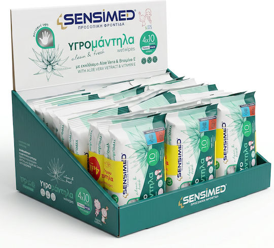 Sensimed Μωρομάντηλα 360τμχ. Aloe Vera Με Εκχύλισμα Aloe Vera & Βιταμίνη Ε