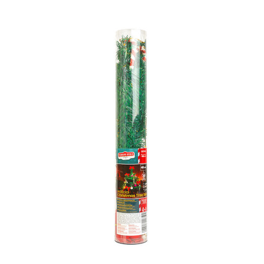 Artificial Fir Tree 40 Cm 20 Decorations Included Complete Set Baubles Bows Candy Canes