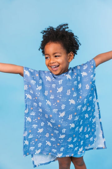 Fresk Essenials Swe-2024se1664 Turtle 0-10yrs Poncho Θαλασσης