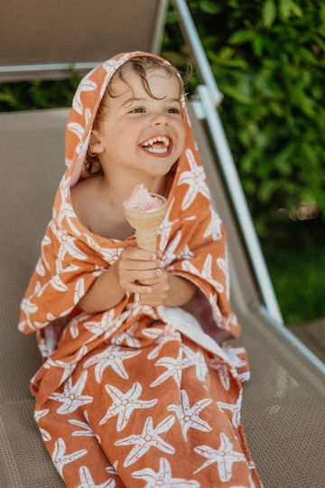 Fresk Essenials Swe-2022se464 Sea Star 0-10yrs Poncho Θαλασσης