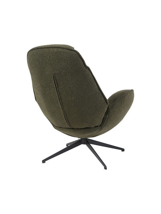 Flago Swivel Green Armchair 85x88x103.5cm