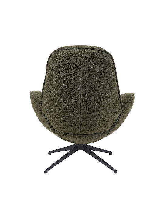 Flago Swivel Green Armchair 85x88x103.5cm