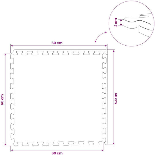 vidaXL Pool Accessories 60x60x2 cm Black