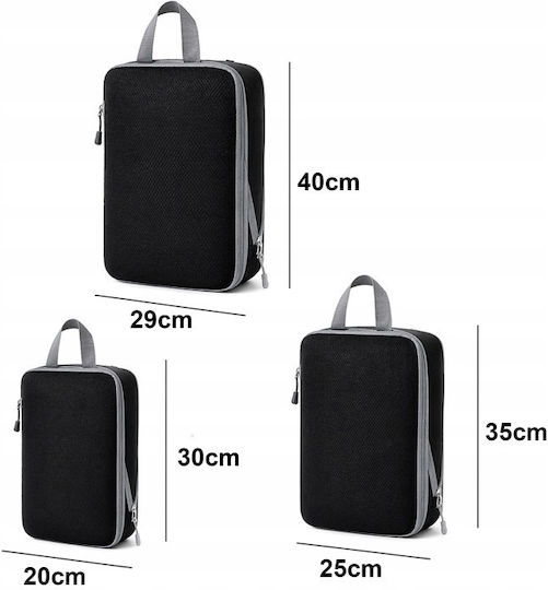 Organizer Case Black 3 Pieces