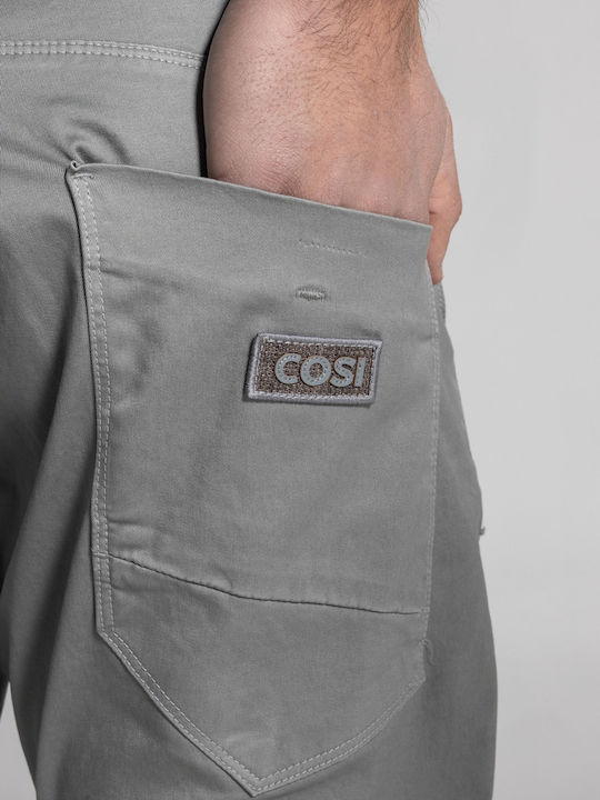 Elastic Trousers in Loose Fit Grey