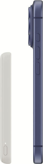 Belkin BoostCharge Slim Magnetic Power Bank 5000mAh 15W με Θύρα USB-C Μπεζ