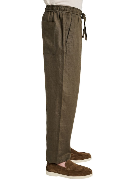 Trousers in Regular Fit Khaki
