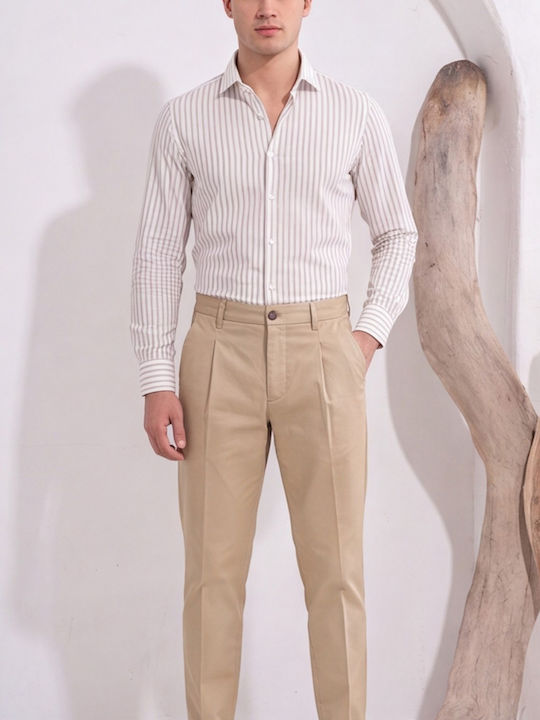 Παντελόνι Chino σε Slim Εφαρμογή Μπεζ
