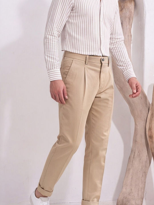 Παντελόνι Chino σε Slim Εφαρμογή Μπεζ