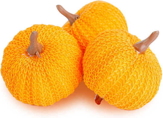 Decorative Set Pumpkins 3 Pieces 6 Cm Clip Textile Decorations