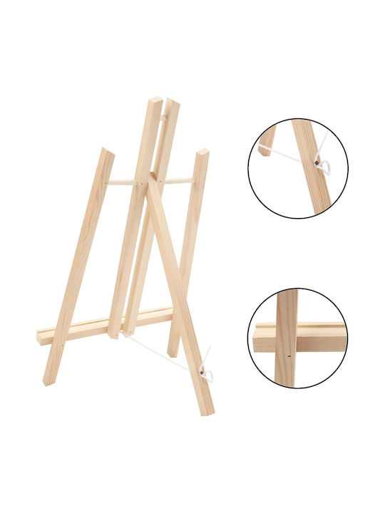 Set 4 Șevalete Din Lemn Belle Vous Înălțime 40cm Pânză 23x30cm Pliabil