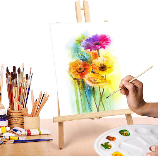 Set 4 Șevalete Din Lemn Belle Vous Înălțime 40cm Pânză 23x30cm Pliabil