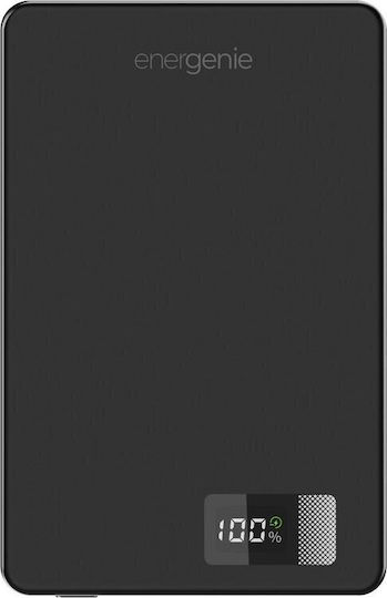 Gembird PB10-WPC15M-LCD-01 MagSafe Power Bank 10000mAh 15W with USB-C Power Delivery Port Black