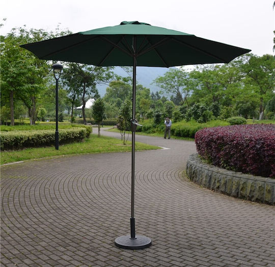 Garten- und Terrassen-Sonnenschirm Rundschreiben Aluminium Grüne Φ2.7m