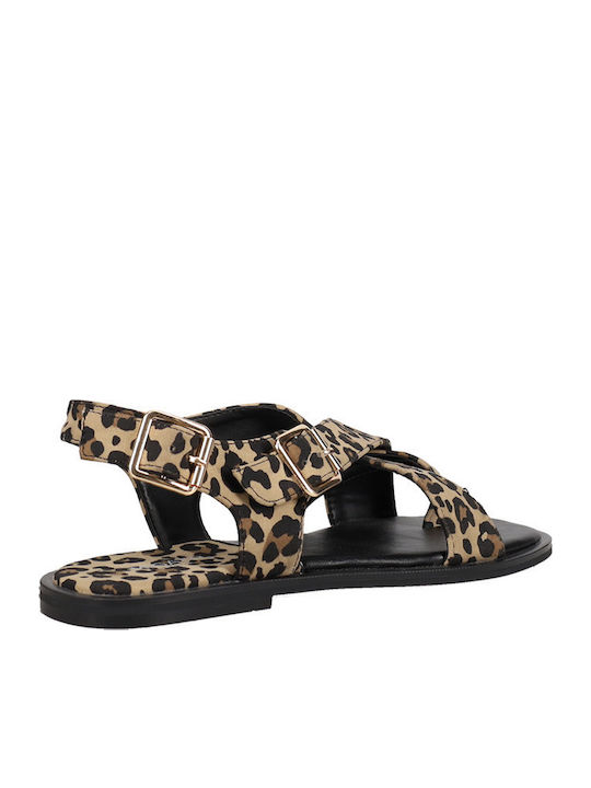 Flache Sandalen Für Damen Braun