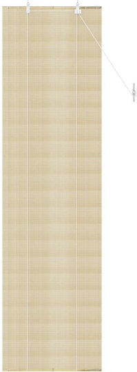 vidaXL Bamboo Roller Blind in Beige 50x220 cm
