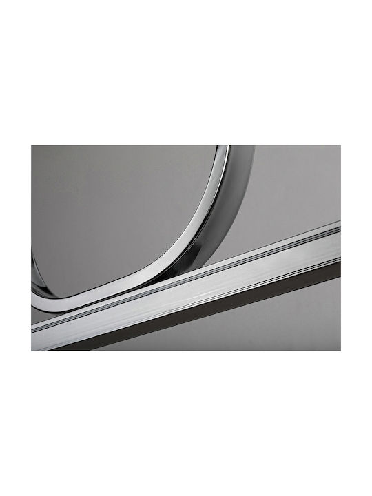 Rabalux Silver LED Pendant Ceiling Light with Warm White Light