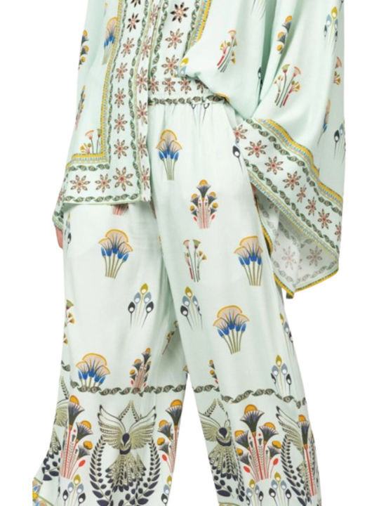 Women's Fabric Trousers Blue