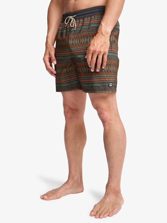 Sundays Layback Herren-Bademode Bermuda Schwarz