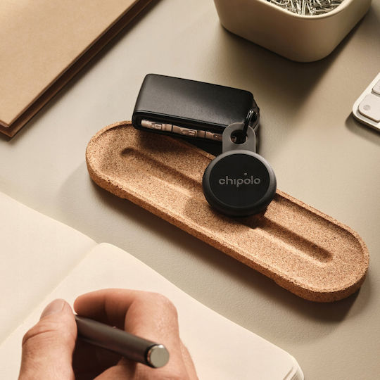 Chipolo Loop Apple Find My & Google Find Hub Kohle 4 Stück mit Smartphone-Tracker Wiederaufladbare Batterie