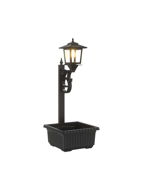 vidaXL Outdoor LED Street Lamp With Warm White Light Black
