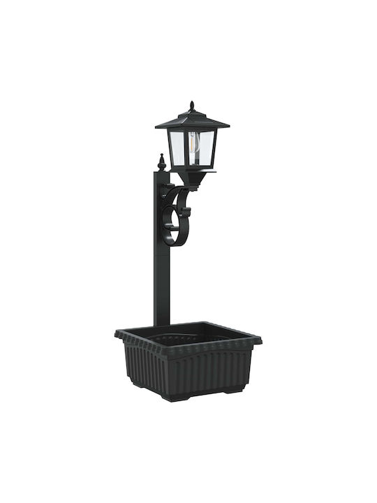 vidaXL Outdoor LED Street Lamp With Warm White Light Black