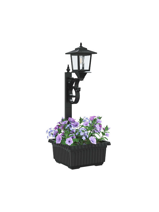 vidaXL Outdoor LED Street Lamp With Warm White Light Black