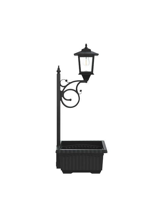 vidaXL Outdoor LED Street Lamp With Warm White Light Black