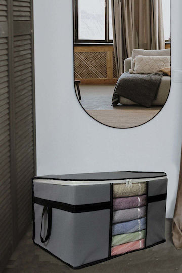 SteweHome Storage Case for Blanket/Duvet / Coat / Knitwear / Clothes / Bags in Grey Colour 50x40cm 5 Pieces