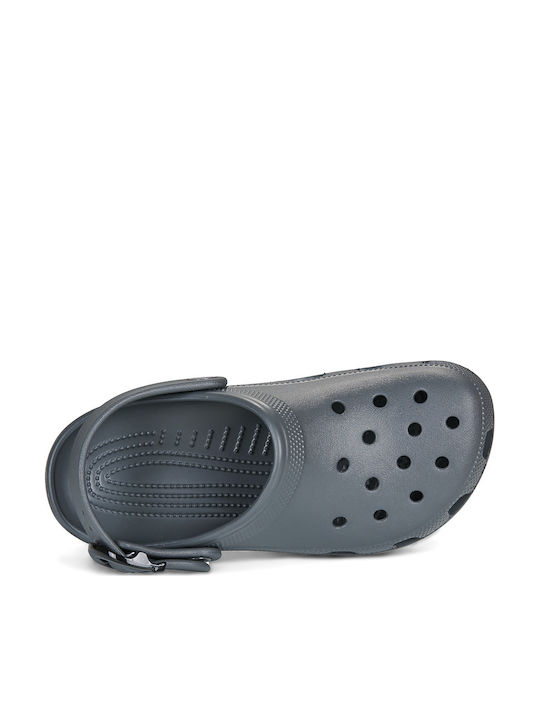 Crocs Classic Γυναικεία Σαμπό Γκρι