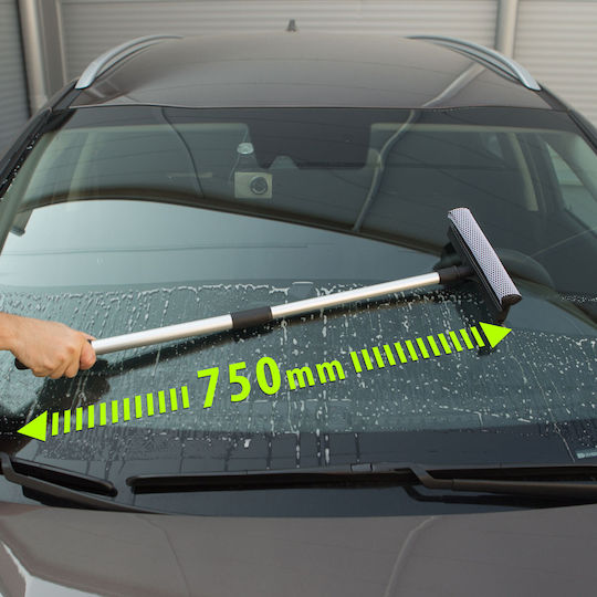 Racletă Telescopică Pentru Parbriz Auto 45-75 Cm Cu Lamă Din Cauciuc Burete Negru Pentru Curățarea Geamurilor