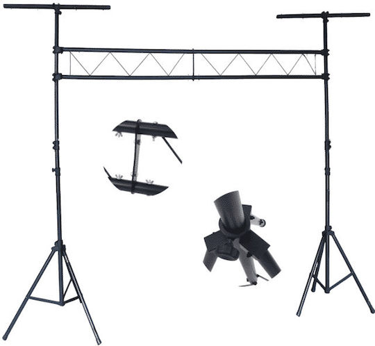 Stand4me Dj Gt Beleuchtungs Truss System Stand Lichter 3 Meter 18 Befestigungspunkte 2x Querstange
