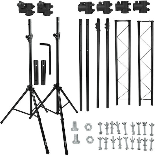 Stand4me Dj Gt Beleuchtungs Truss System Stand Lichter 3 Meter 18 Befestigungspunkte 2x Querstange