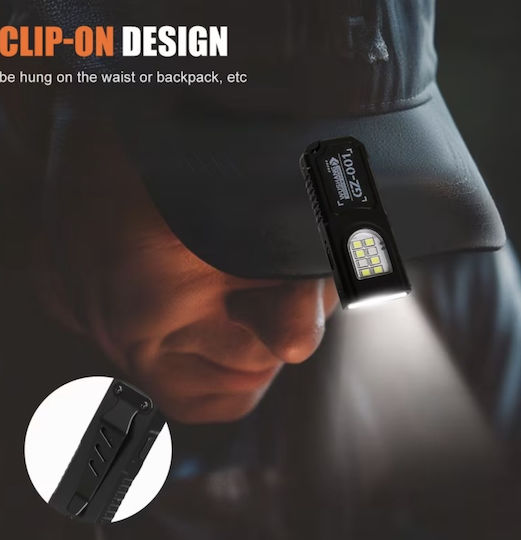 Rechargeable LED Flashlight with Maximum Brightness 300lm Mini