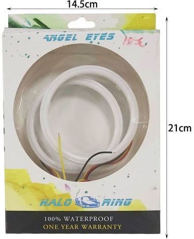 LED Illuminated Car Angel Eyes Ring 12-24V – LED Car Angel Eyes White Yellow Red Blue