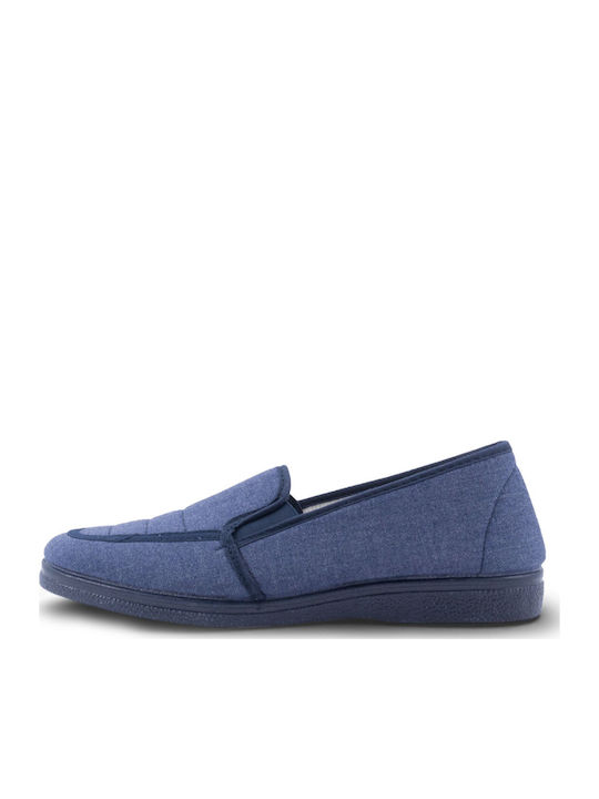 Winter Men's Blue Slippers