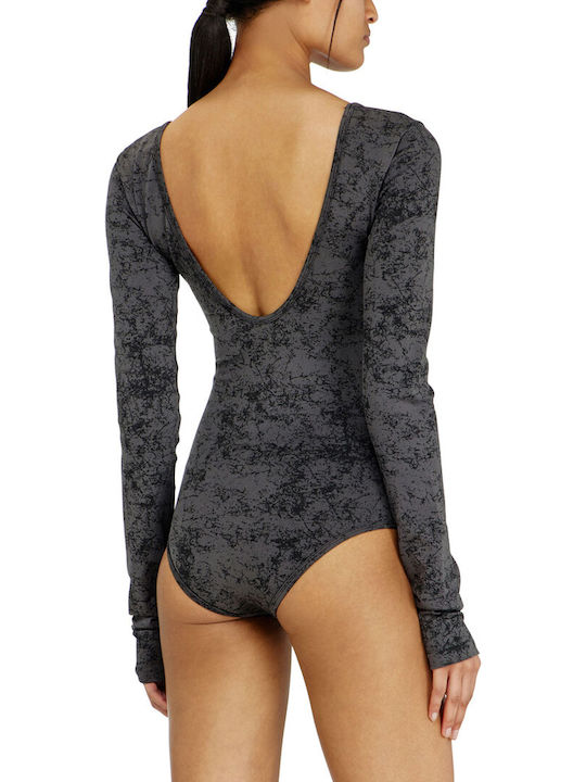 Diesel Ionna-utlt Longsleeve Bodysuit Women Diesel Ανθρακι Μαυρο A22839-0sibj-9xxa