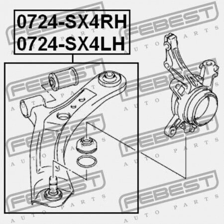 Δεξί Μπροστινό Μπράτσο Suzuki Sx4 Rw415 Rw416 Rw419 Rw420 2006-2013 45201-54l20